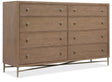 Sonnet Eight-Drawer Dresser - Dark Gray / Light Brown by Hooker Furniture - View 1