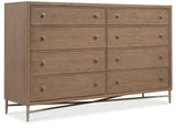 Sonnet Eight-Drawer Dresser - Dark Gray / Light Brown by Hooker Furniture - View 1