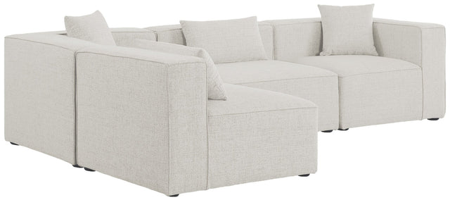 Cube - Modular Sectional 4 Piece - Cream - 630Cream - Sec4B - Home Elegance USA - 1