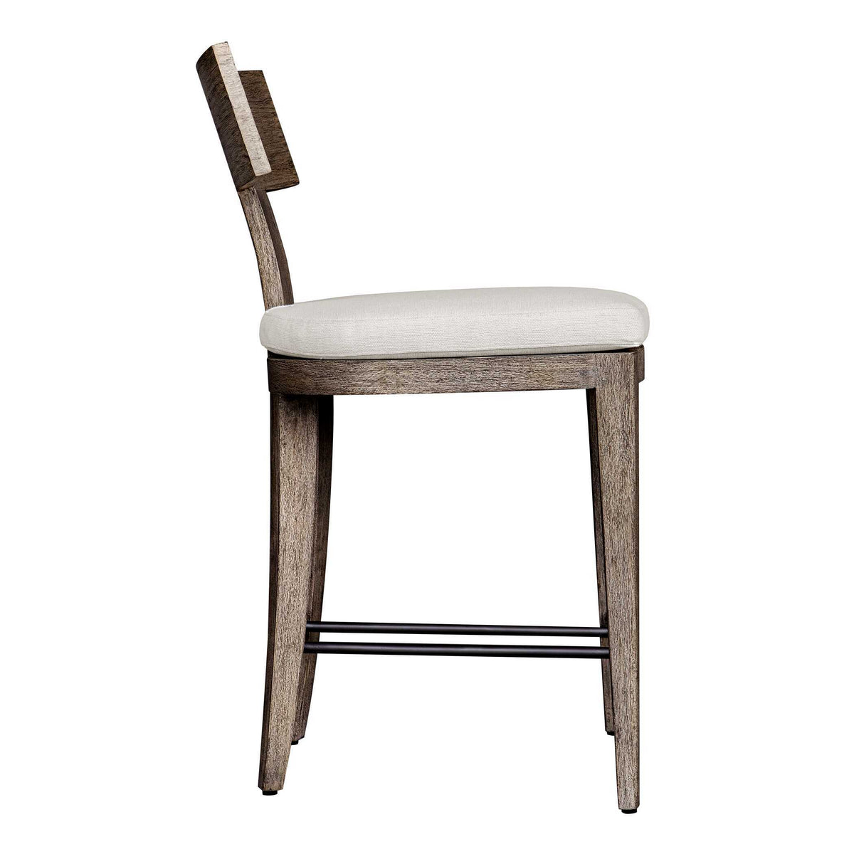 Cellini Outdoor Counter Stool - Dark Brown / White by Uttermost - View 3