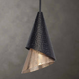 Apollo 1 Light Mini Pendant - Black / Gold by Uttermost - View 2