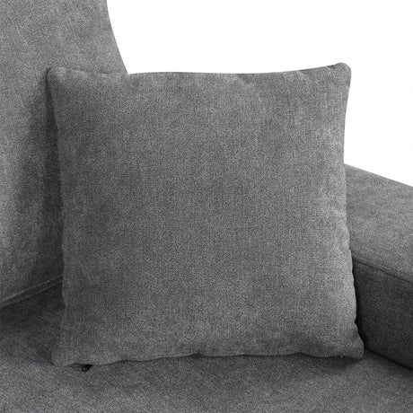 Modern Grey U-Shaped Sectional Sofa Bed with USB Ports, Storage Chaise & Pillows, Chenille Fabric, 109' - sold by Home Elegance USA