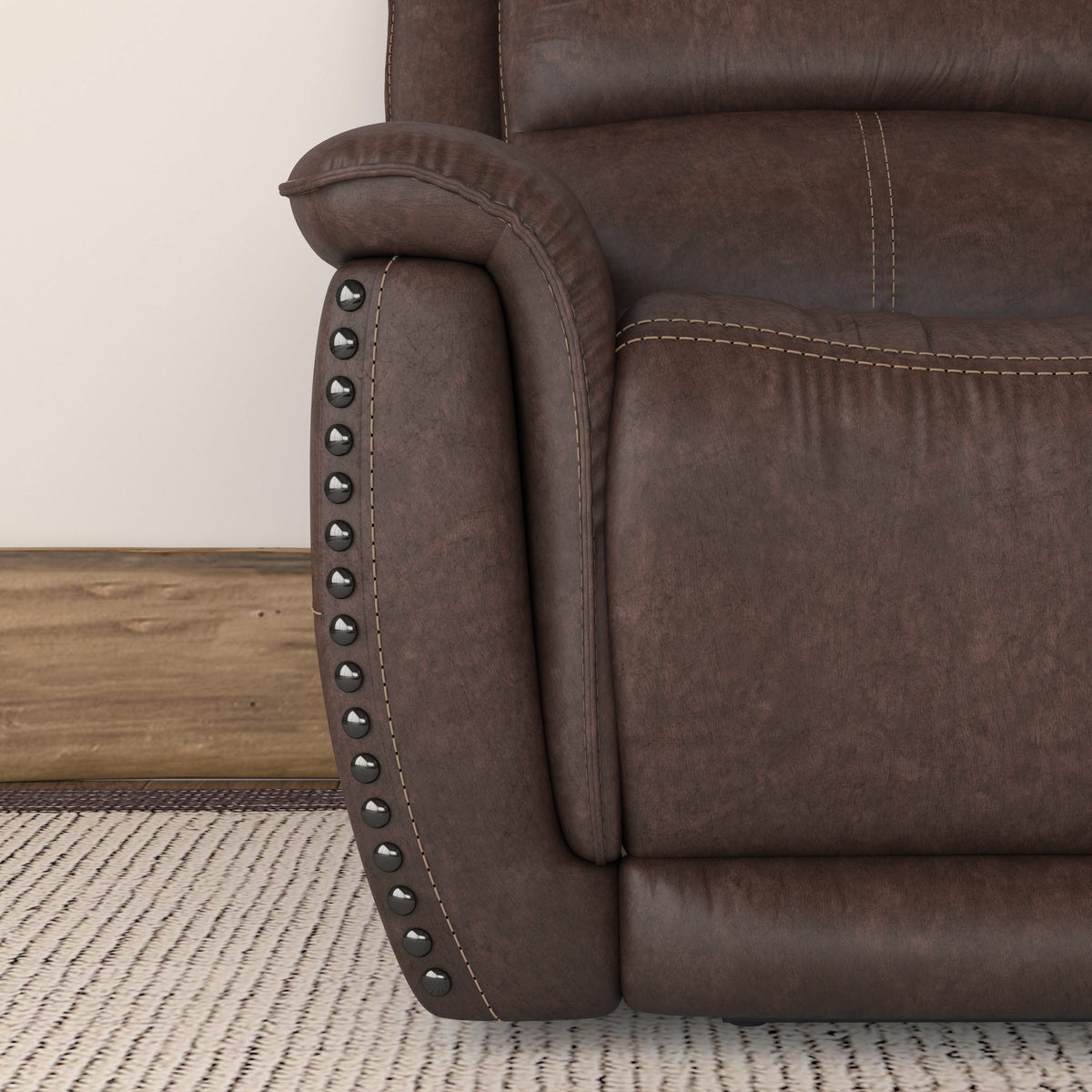 Beau Power Reclining Loveseat With Console & Power Headrests - Sable | Flexsteel