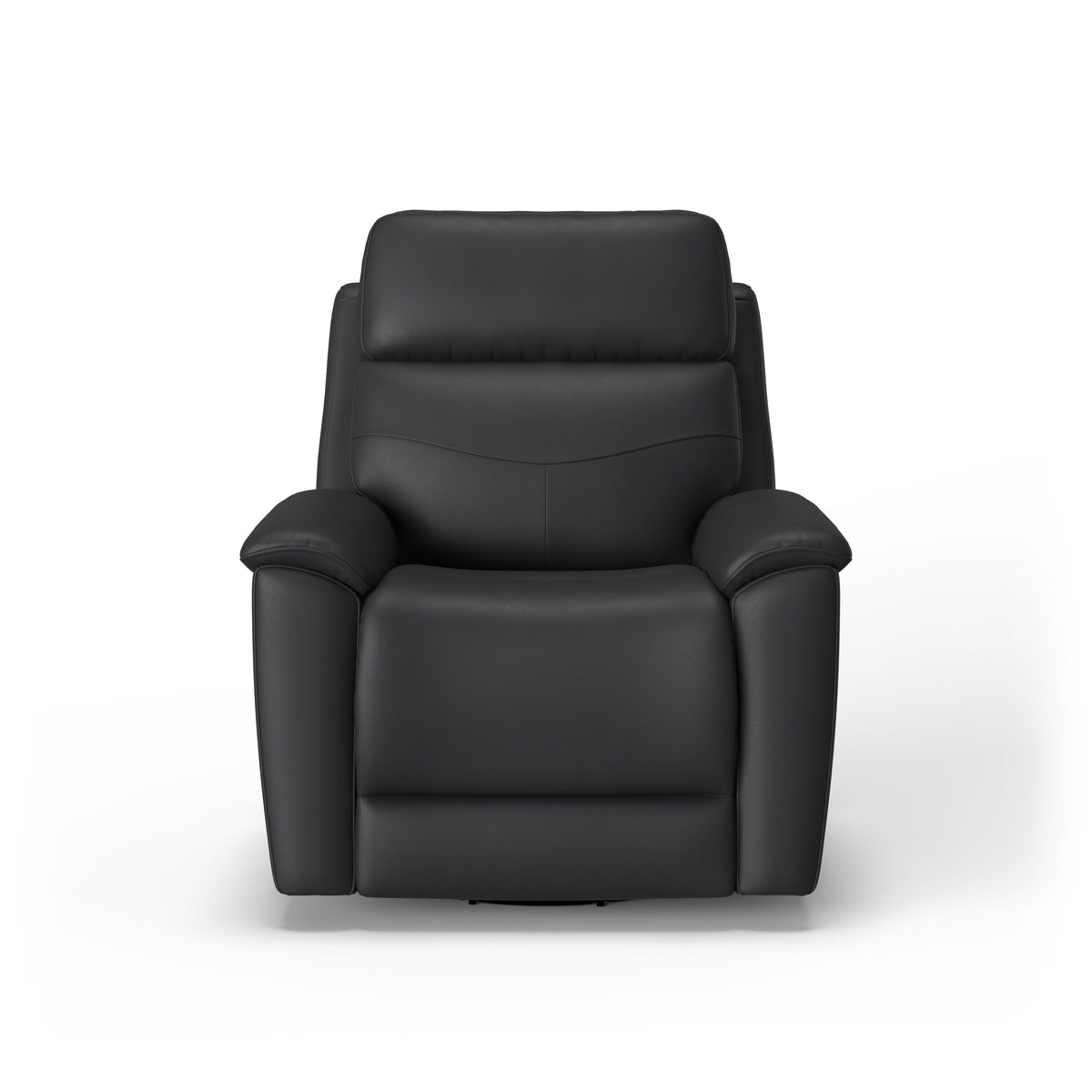 Refined Transitional Leather Power Swivel Gliding Recliner With Power Headrest & Lumbar | Flexsteel