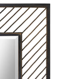 Karel Chevron Mirror - Black by Uttermost - View 3