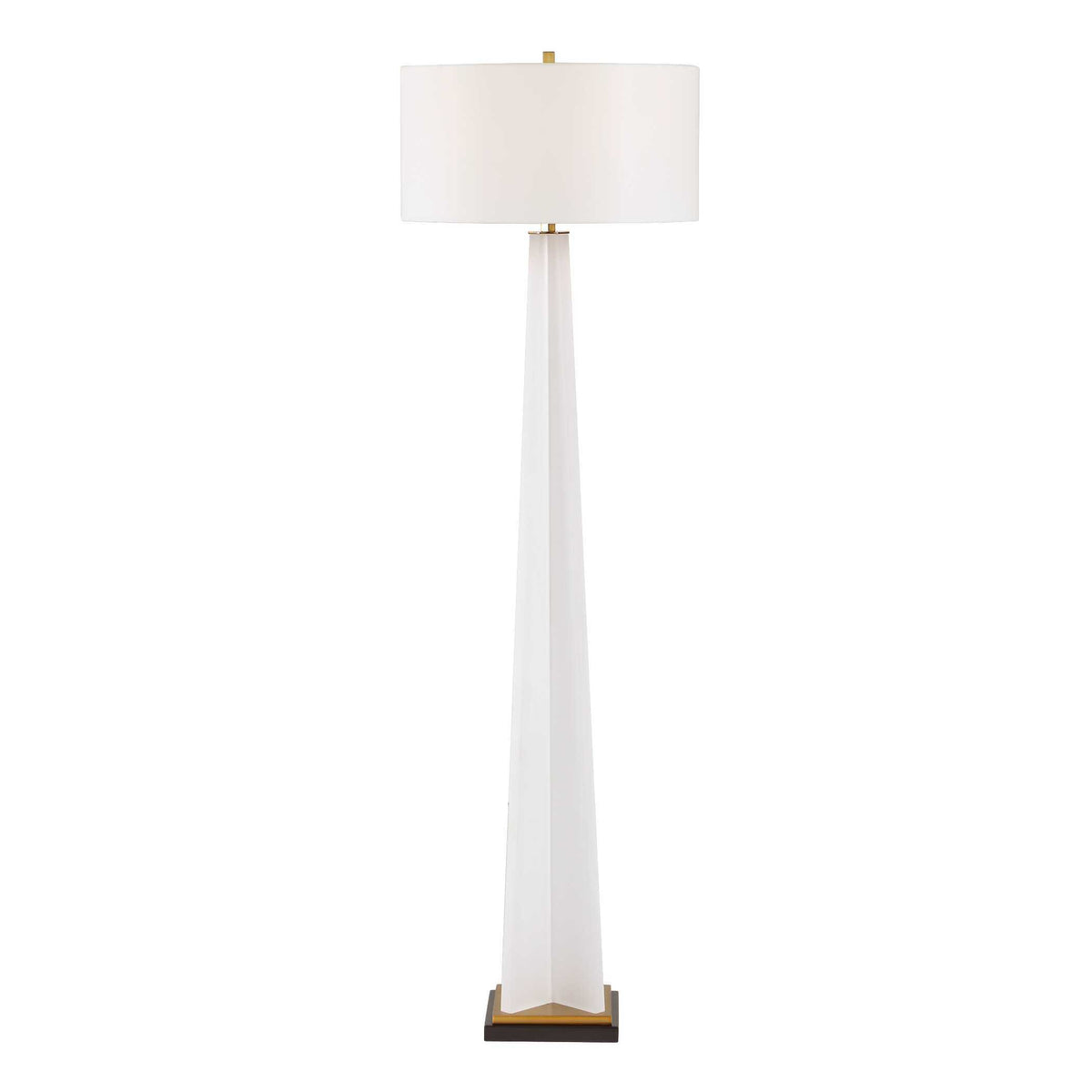 Rosin Floor Lamp - White by Uttermost - View 7