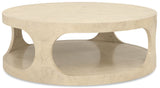 Archives Round Coffee Table Alabaster - Beige by Hooker Furniture - View 1