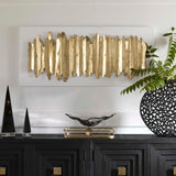Lev Metal Wall Decor White & Gold - Gold / White by Uttermost - View 3