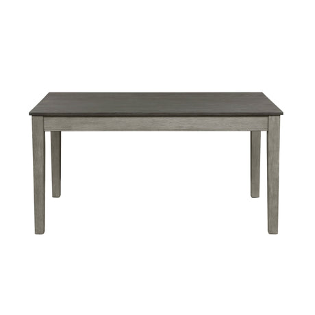 Country Casual Styling 5pc Dining Set Dining Table with Drawers and 4x Side Chairs Light Gray Finish Wooden Contemporary Furniture | Home Elegance USA
