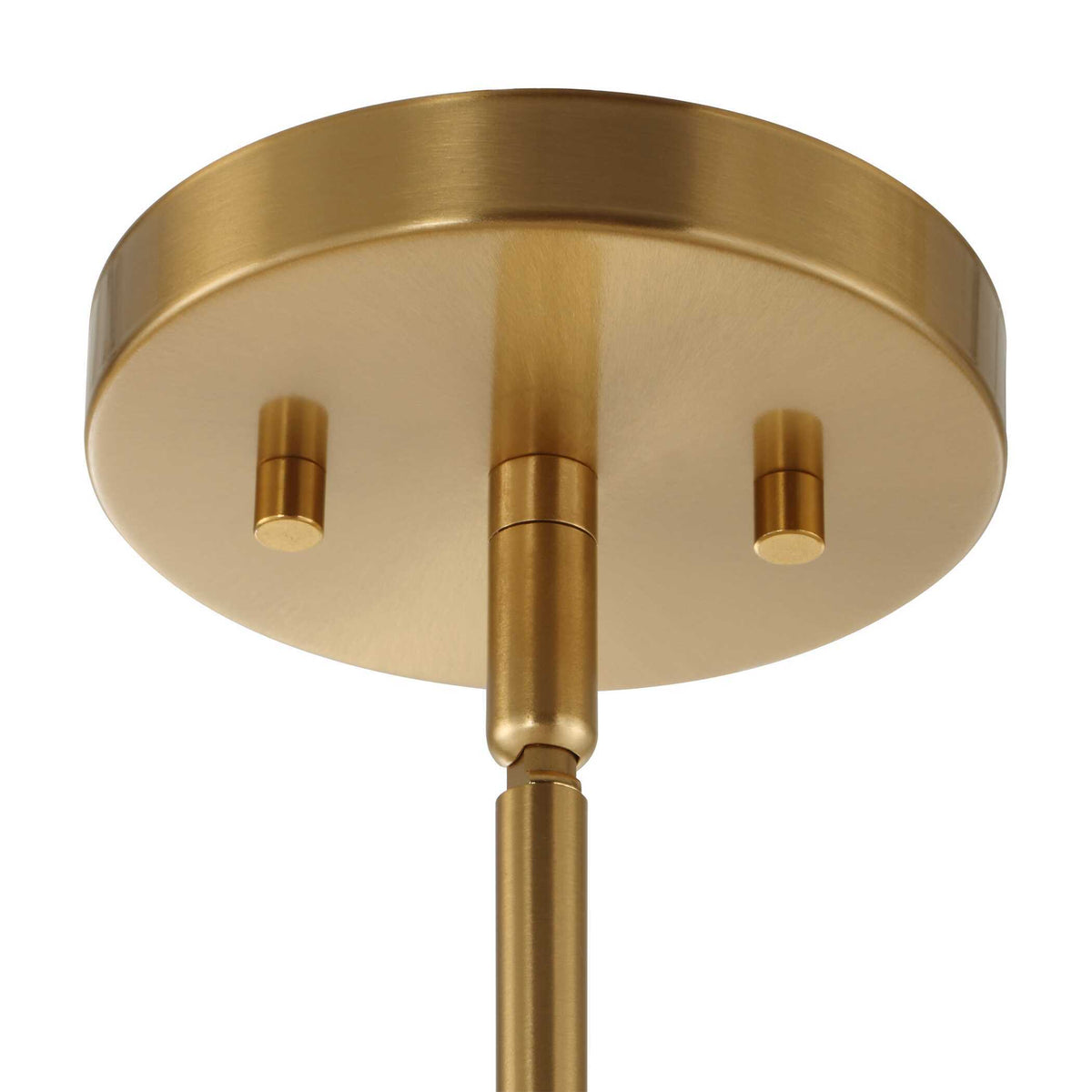 Ripple 1 Light Frost Glass Pendant - Gold by Uttermost - View 9