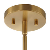 Ripple 1 Light Frost Glass Pendant - Gold by Uttermost - View 9