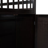 Twin-Twin over Full L-Shaped Bunk Bed With 3 Drawers, Portable Desk and Wardrobe, Espresso(OLD SKU:LT100542AAP) - sold by Home Elegance USA