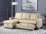 Dafina - Sectional Sofa - Beige Fabric - LV01054 - Home Elegance USA - 1