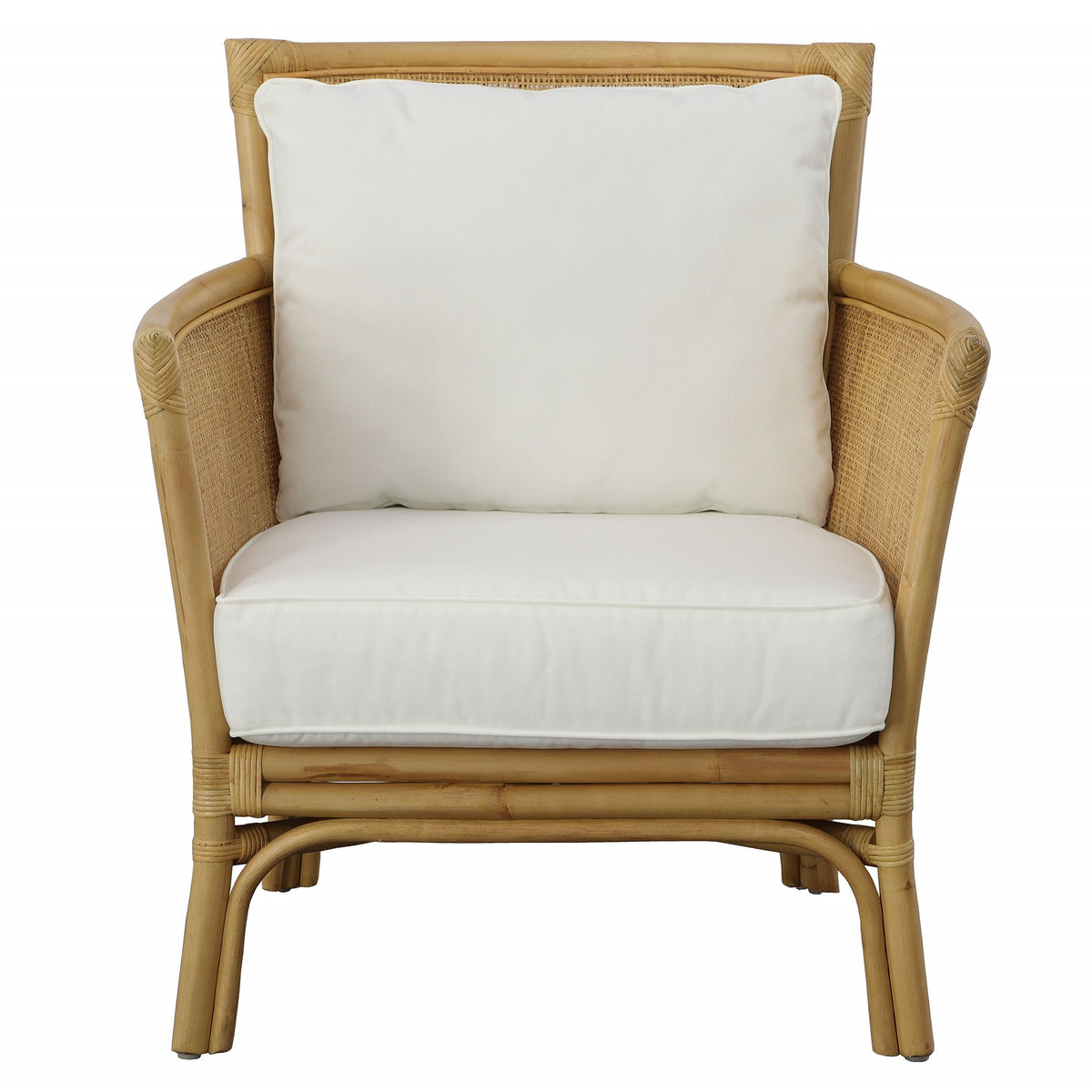Pacific Rattan Armchair - Beige by Uttermost - View 1