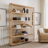 Retreat Slatted Bookcase - Beige by Hooker Furniture - View 3