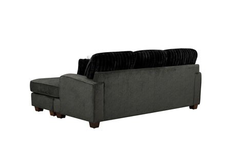 Modern Reversible Sectional Corner-blocked Frame Reversible Cushions Throw Pillows 100% Foam Livingroom Furniture - sold by Home Elegance USA