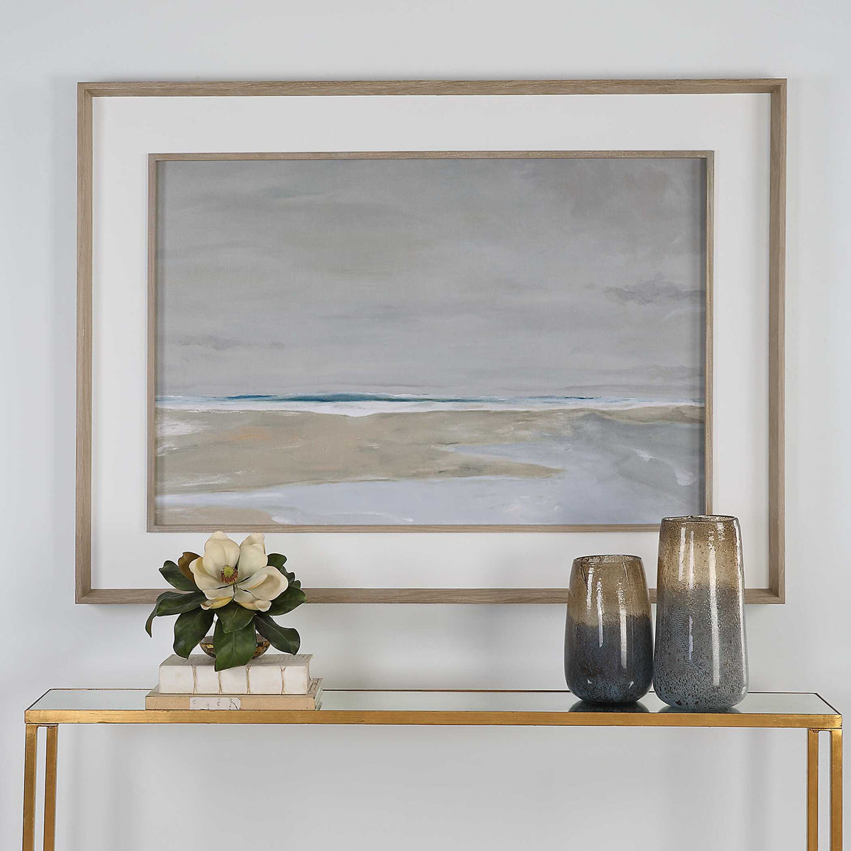Oregon Coast Framed Print - Dark Gray by Uttermost - View 3