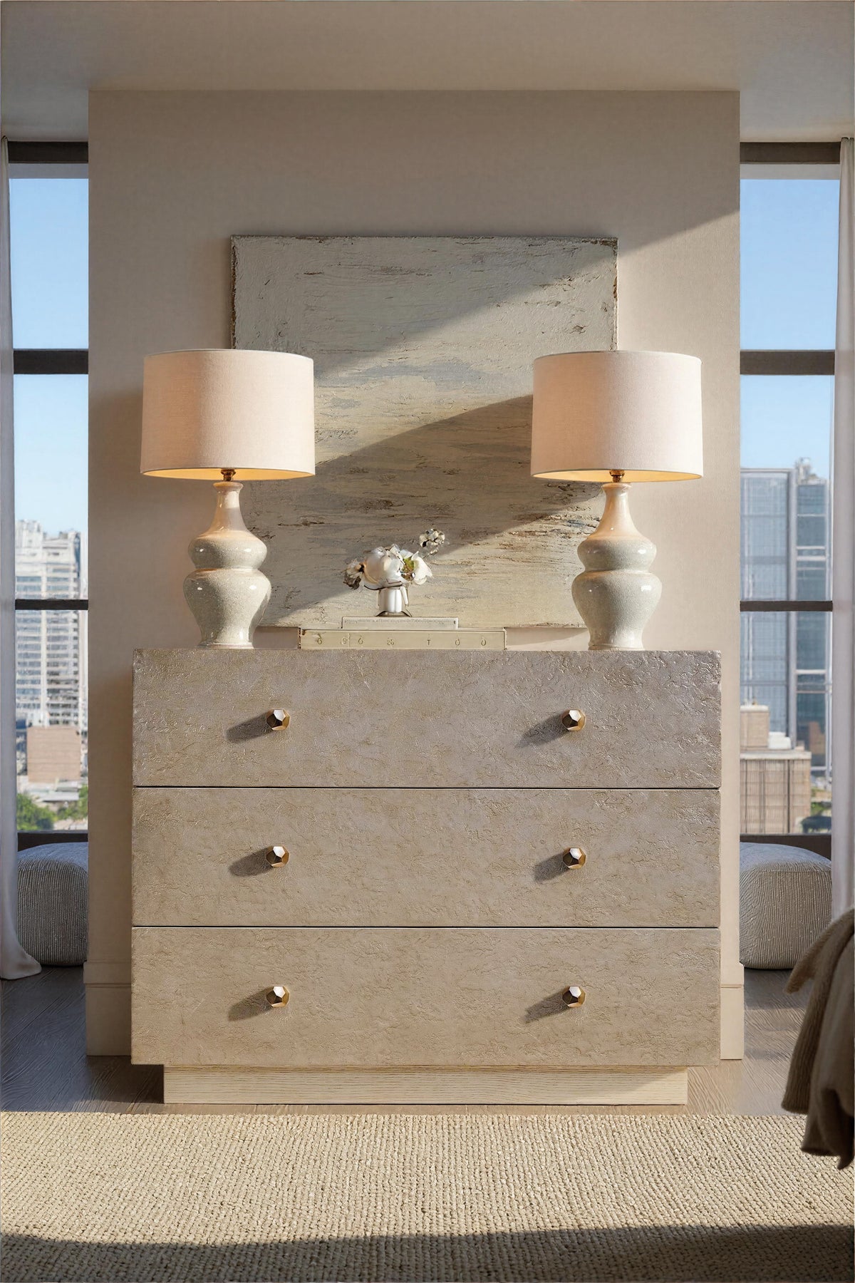 Westwood Bachelors Chest - Beige / Silver by Hooker Furniture - View 2
