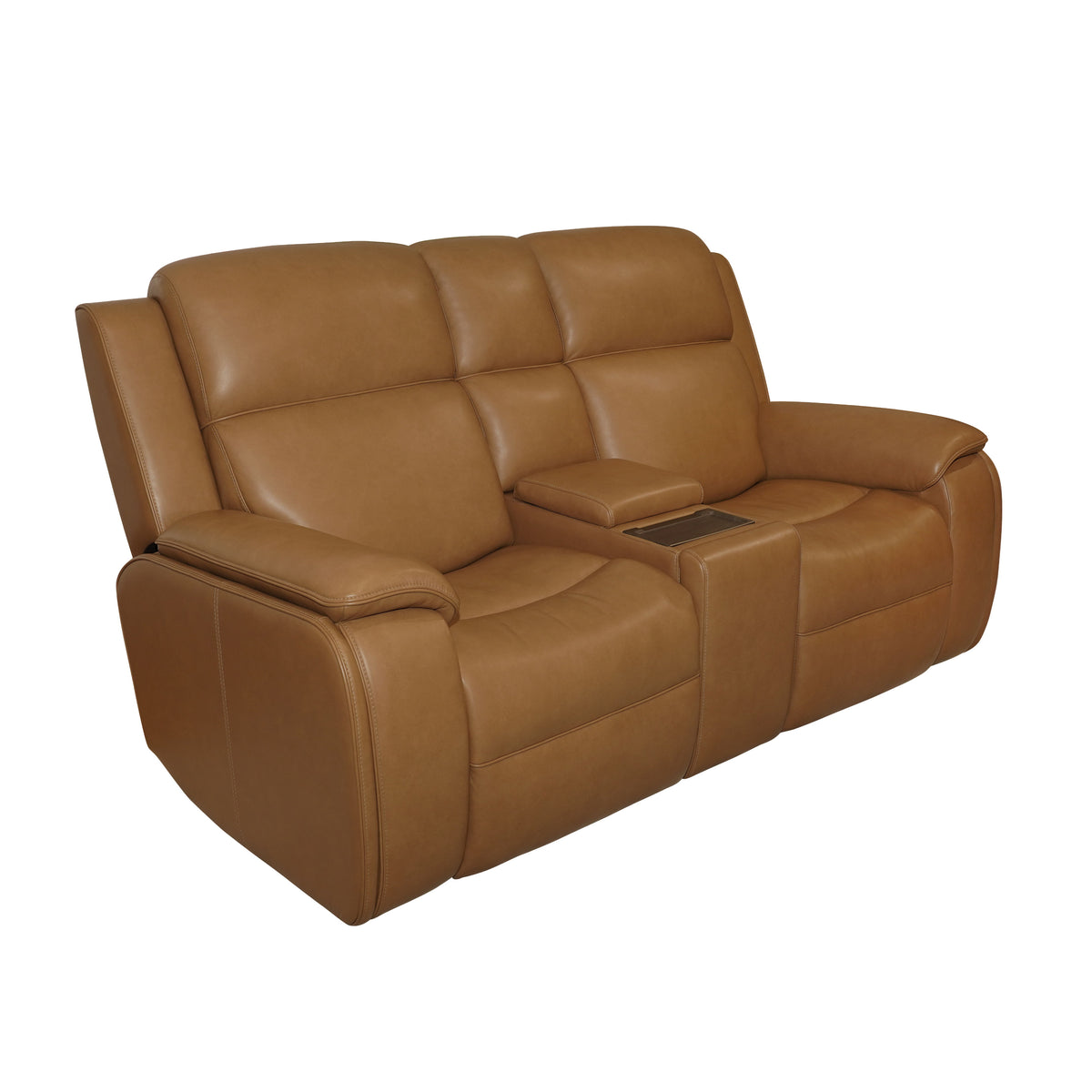 Ziggy Power Reclining Loveseat With Console, Power Headrest, Lumbar, Heat & Massage - Camel | Flexsteel