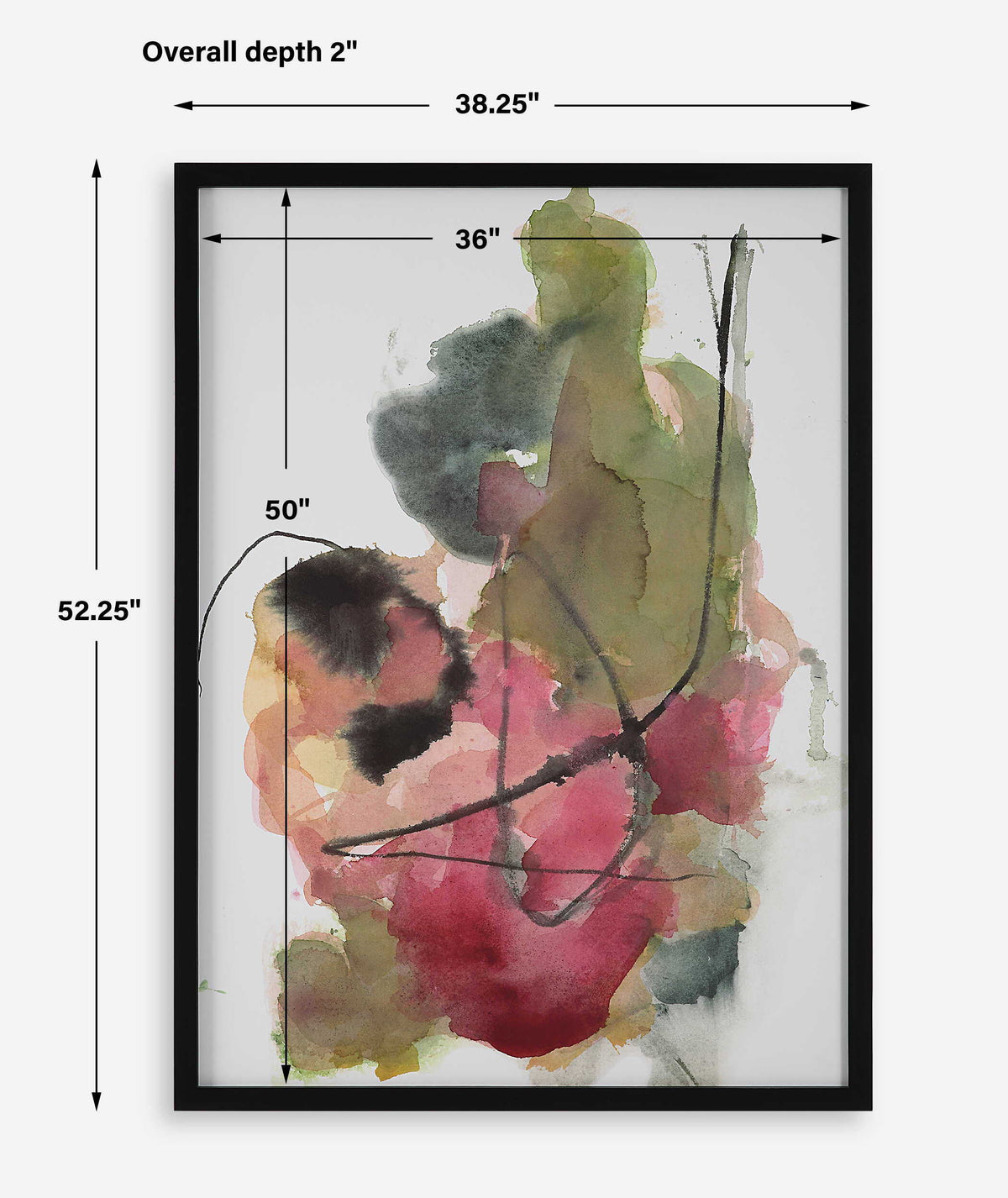 Euphoria Abstract Art Print - Pink / Green by Uttermost - View 8