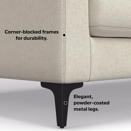 Ava Mid Century Corner Sectional Sofa - sold by Home Elegance USA