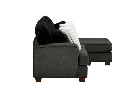 Modern Reversible Sectional Corner-blocked Frame Reversible Cushions Throw Pillows 100% Foam Livingroom Furniture - sold by Home Elegance USA