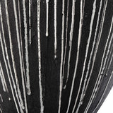 Chocolate Cascade Indoor-Outdoor Vase Brown,White - White / Black by Uttermost - View 3