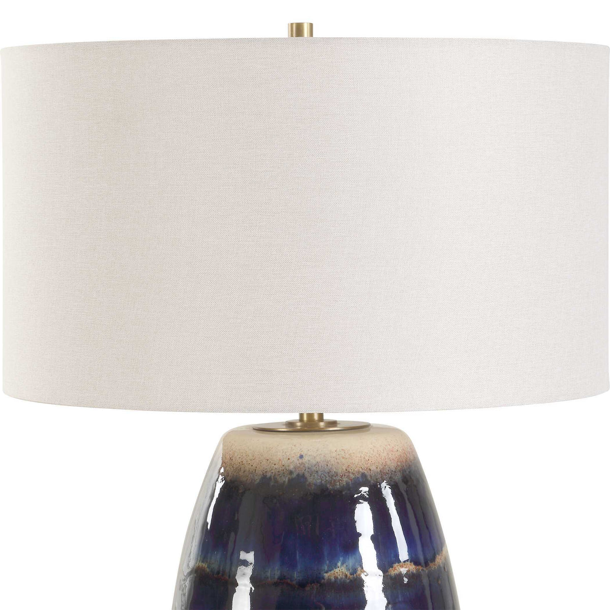 Orleans Glaze Table Lamp - Blue by Uttermost - View 4