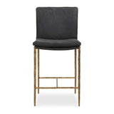 Ascend Counter Stool Charcoal - Black / Gold by Uttermost - View 1