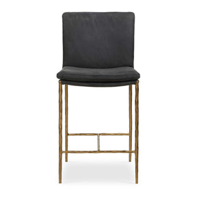 Ascend Counter Stool Charcoal - Black / Gold by Uttermost - View 1