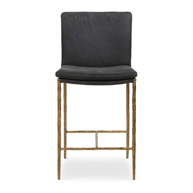 Ascend Counter Stool Charcoal - Black / Gold by Uttermost - View 1