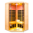 Hemlock Pentagonal Far-Infrared Indoor Sauna – Space-Saving 5-Sided Design - sold by Home Elegance USA