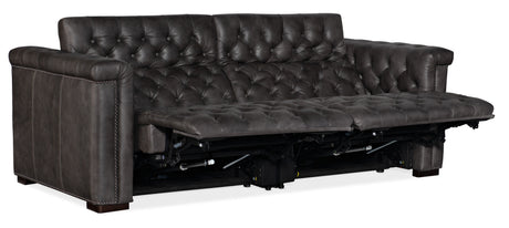 Savion 1.5 LAF-RAF 2 Over 2 Sofa With Power Recline Power Headrest - Dark Brown by Hooker Furniture - View 4