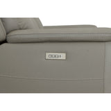 Sawyer Power Reclining Sofa With Power Headrests & Lumbar - Gray | Flexsteel