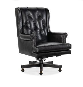 Charleston Executive Swivel Tilt Chair - Black by Hooker Furniture - View 1