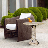 Cadas Indoor-Outdoor Stone Side Table - Black / White by Uttermost - View 3