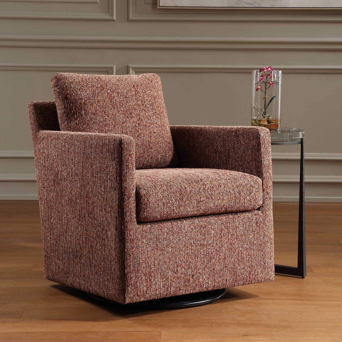 Tisdell Swivel/Glider Canyon - Red by Uttermost - View 4
