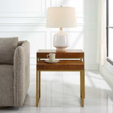 Burl-esque Wooden Nesting Tables (Set of 2) - Light Brown by Uttermost - View 3