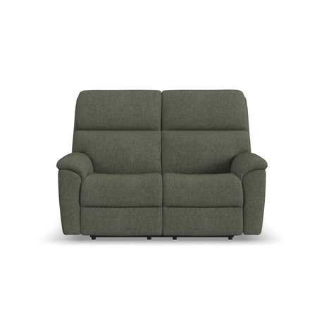 Porter Transitional Fabric Power Reclining Loveseat With Power Headrests & Lumbar | Flexsteel