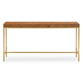 Moran Burl Console Table - Light Brown by Uttermost - View 1