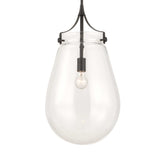 Dewdrop 1 Light Glass Shade Pendant - Black by Uttermost - View 5