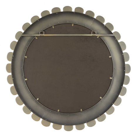 Miran Glass Round Mirror - White by Uttermost - View 6