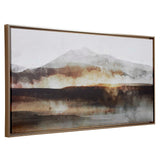 Splash Of Land Framed Canvas - Dark Gray by Uttermost - View 3