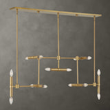Cadre 14 Light Modern Linear Pendant - Gold by Uttermost - View 2
