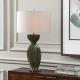 Curhan Glaze Table Lamp - Dark Green by Uttermost - View 2