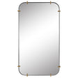 Pali Industrial Iron Mirror - Gold by Uttermost - View 1