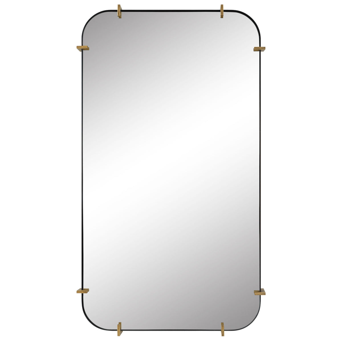 Pali Industrial Iron Mirror - Gold by Uttermost - View 1