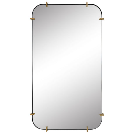 Pali Industrial Iron Mirror - Gold by Uttermost - View 1