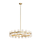 Anderson 36"D Chandelier // Crystal and Gold  | Finesse