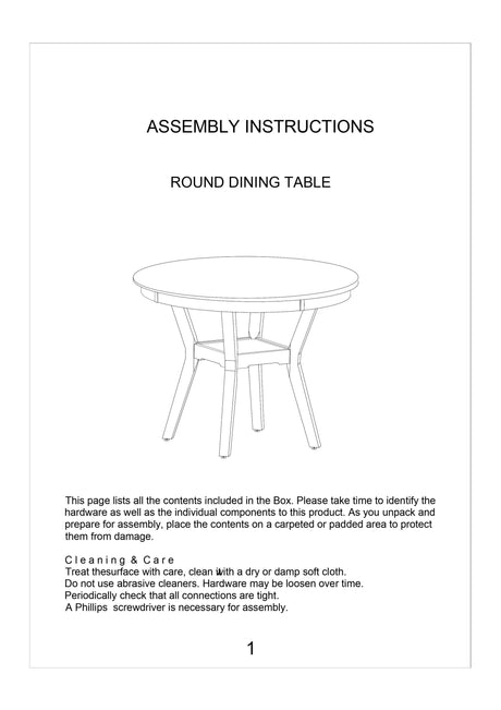 Contemporary Dining 5pc Set Round Table w 4x Side Chairs Walnut Finish Rubberwood Unique Design - sold by Home Elegance USA